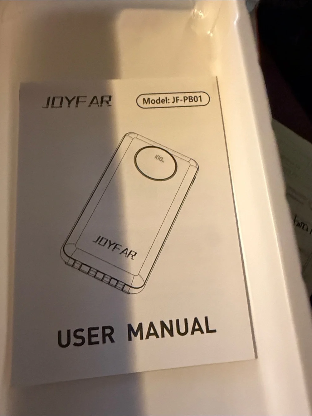 10000mAh Portable Power Bank - White
